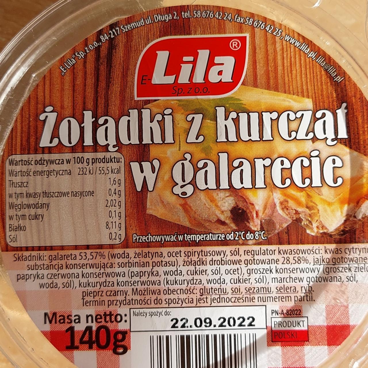 Zdjęcia - Żołądki z kurcząt w galarecie Lila