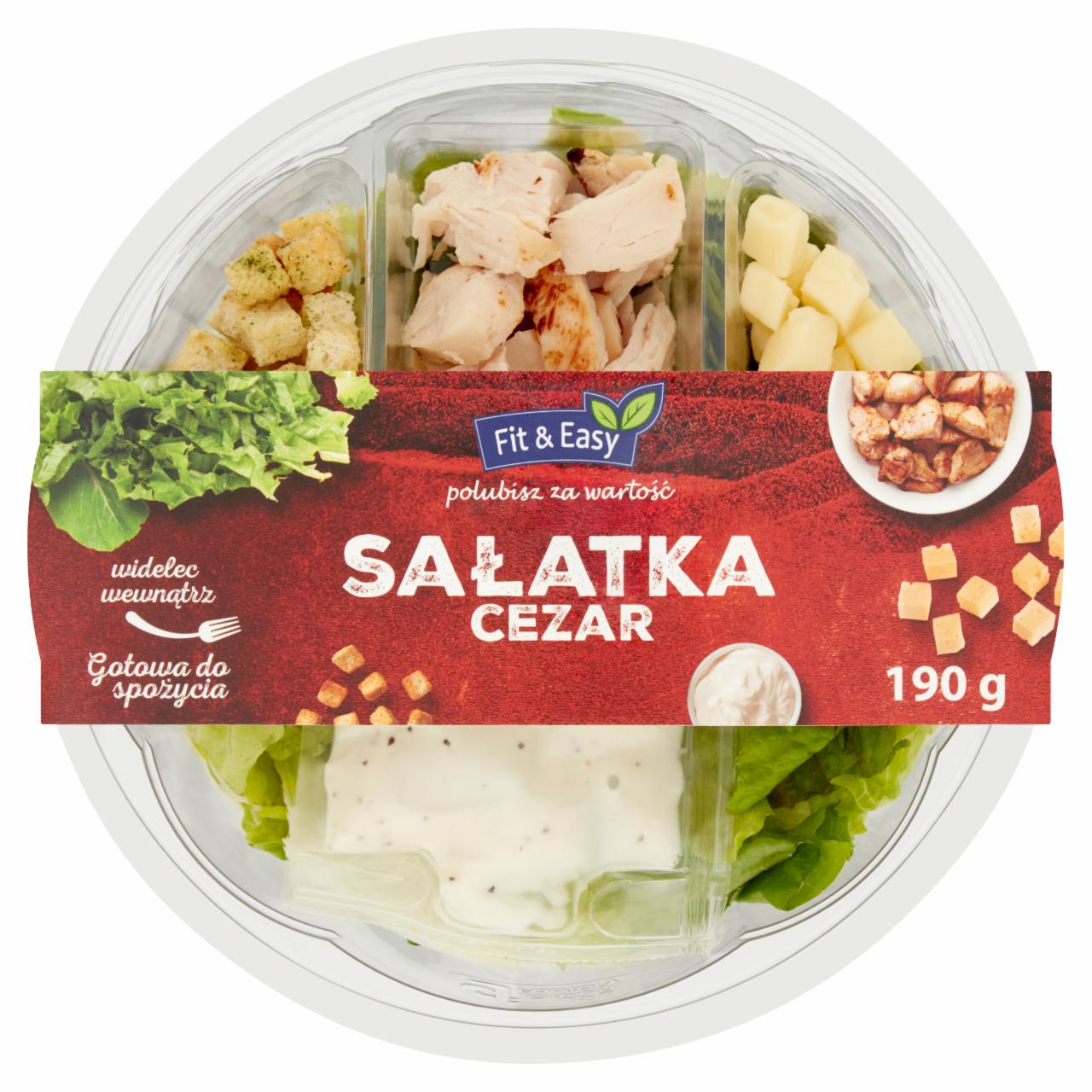 Zdjęcia - Fit & Easy Sałatka cezar 190 g