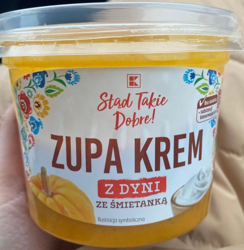 Zdjęcia - Zupa krem z dyni ze śmietanką K-Stąd Takie Dobre