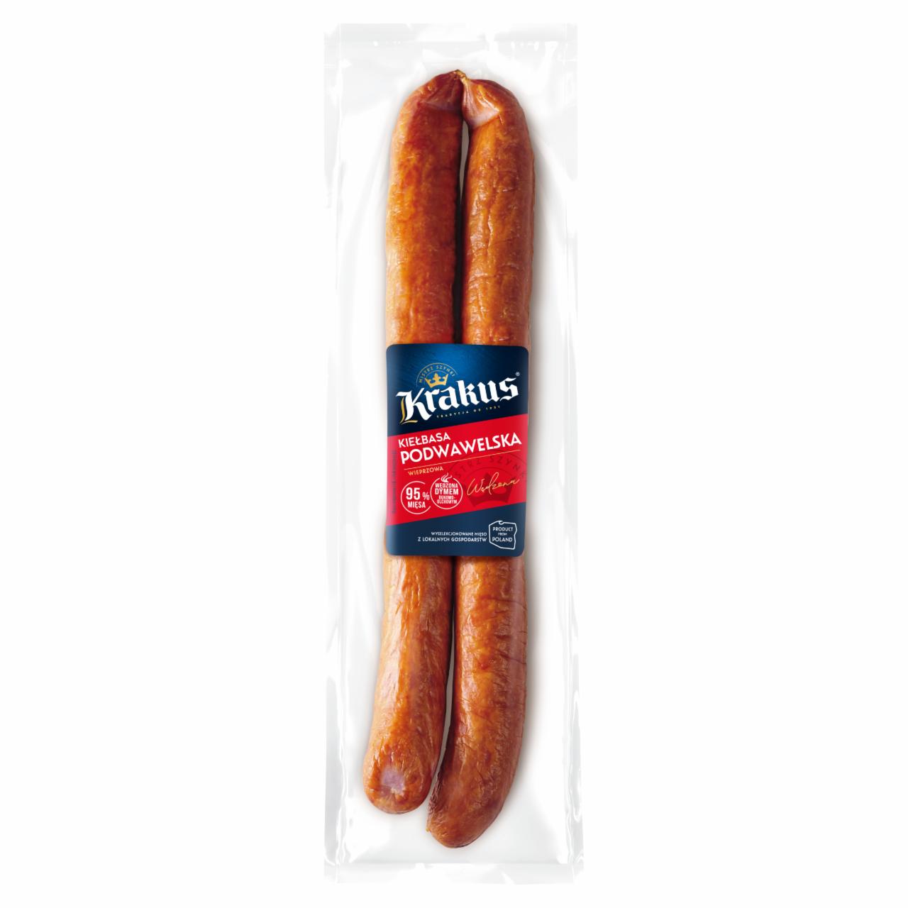 Zdjęcia - Krakus Kiełbasa podwawelska wieprzowa 450 g