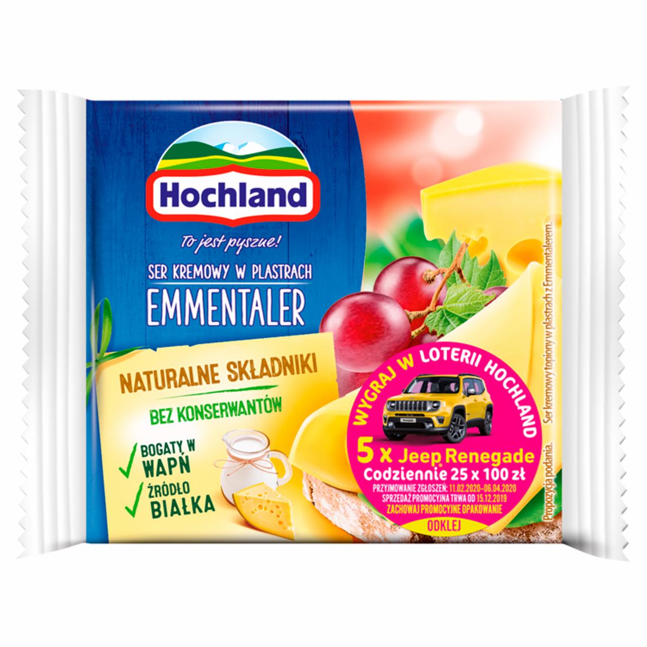 Zdjęcia - Hochland Ser kremowy w plastrach emmentaler 130 g