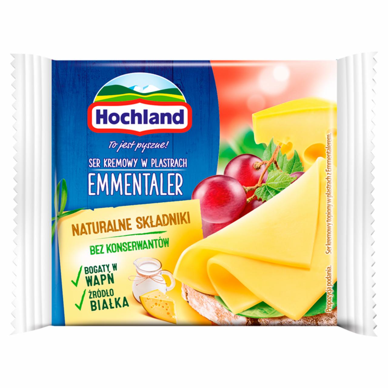 Zdjęcia - Hochland Ser kremowy w plastrach emmentaler 130 g