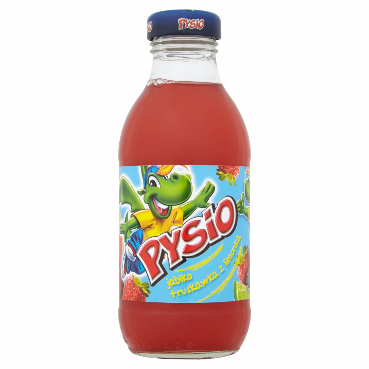 Zdjęcia - Pysio Jabłko Truskawka z limonką Napój wieloowocowy 300 ml