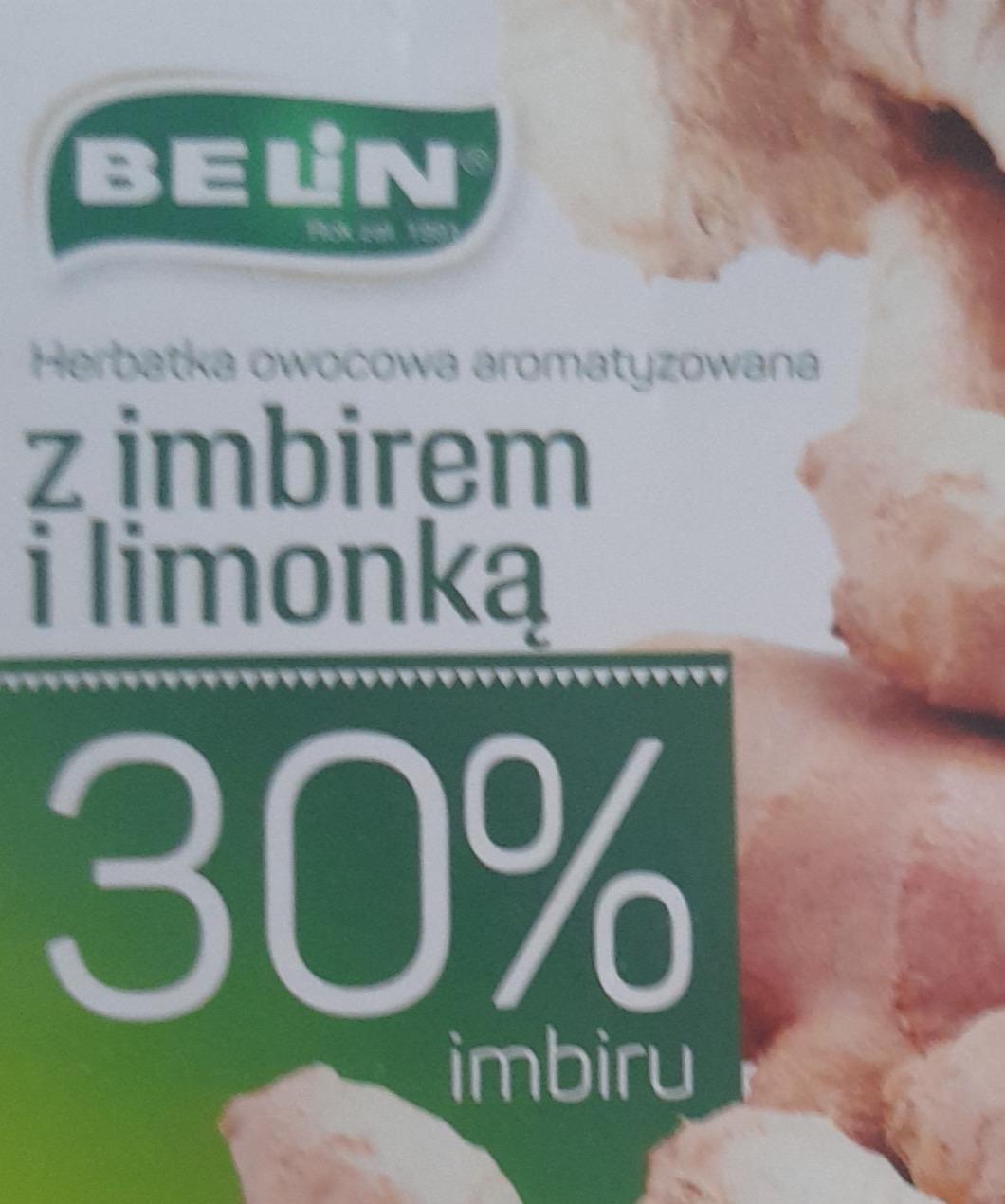 Zdjęcia - Herbatka owocowa aromatyzowana z imbirem i limonką BELiN