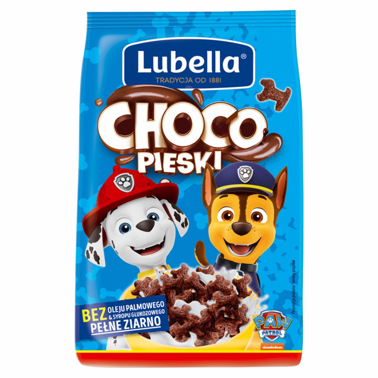 Zdjęcia - Lubella Choco pieski Zbożowe płatki śniadaniowe w kształcie piesków o smaku czekoladowym 500 g 