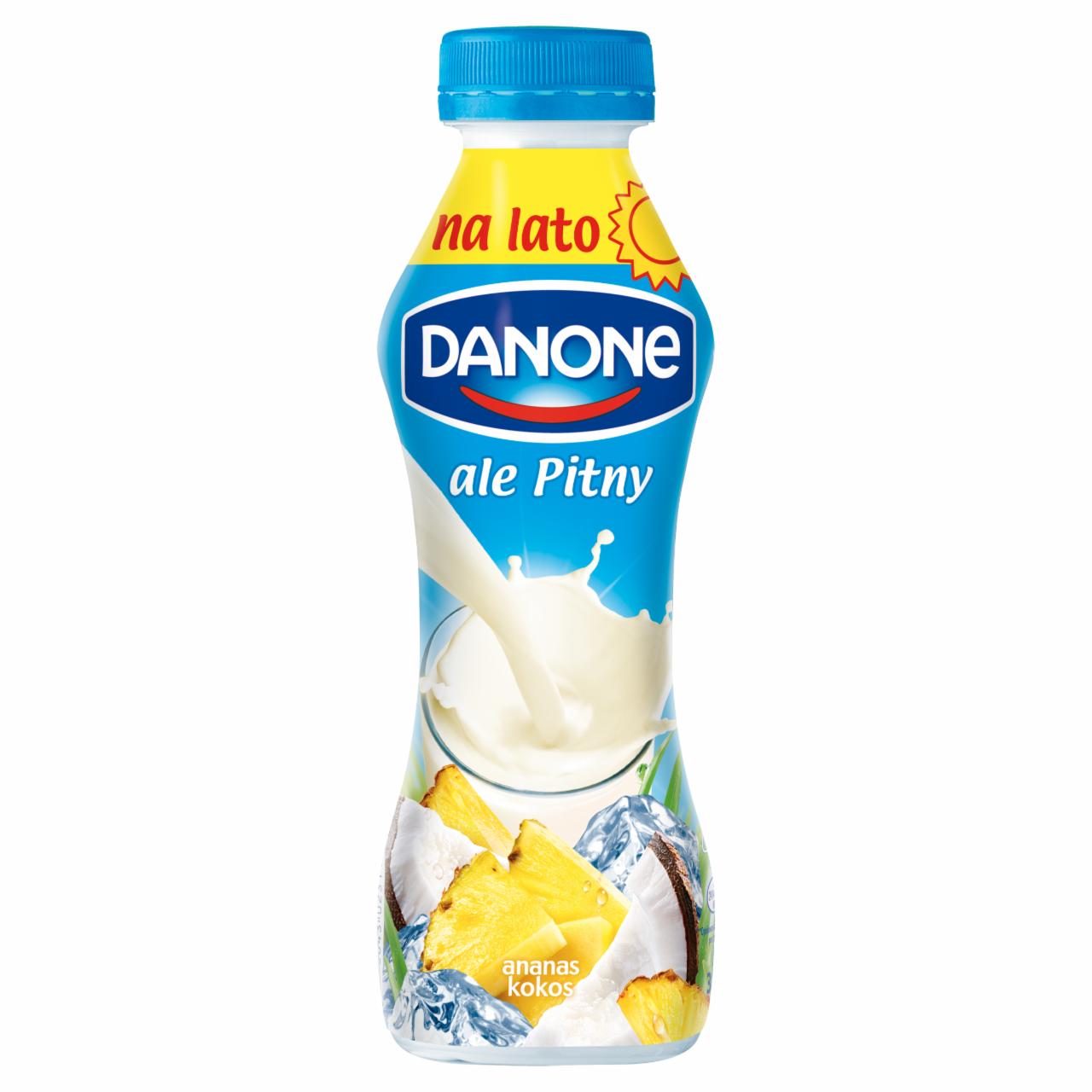 Zdjęcia - Danone ale Pitny Ananas kokos Napój jogurtowy 300 g