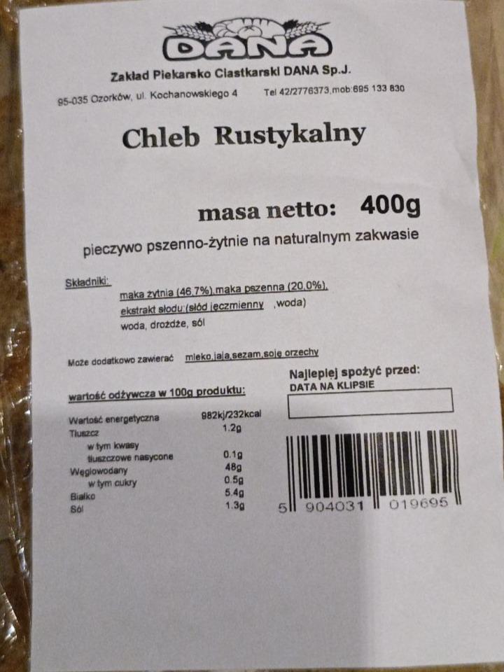 Zdjęcia - Chleb Rustykalny Dana