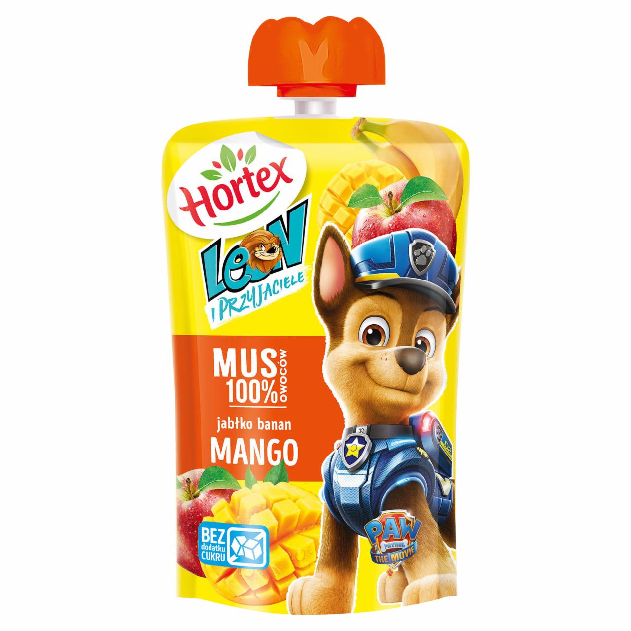 Zdjęcia - Hortex Leon i Przyjaciele Mus owocowy jabłko banan mango 100 g