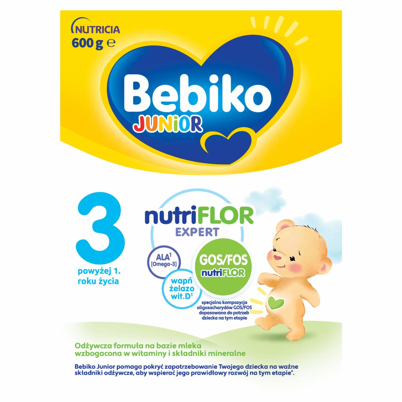 Zdjęcia - Bebiko Junior 3 Odżywcza formuła na bazie mleka dla małych dzieci powyżej 1. roku życia 600 g