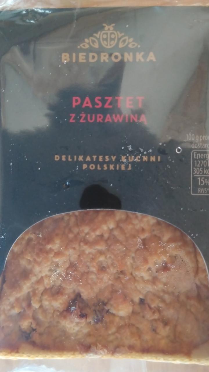 Zdjęcia - Pasztet z żurawiną Biedronka