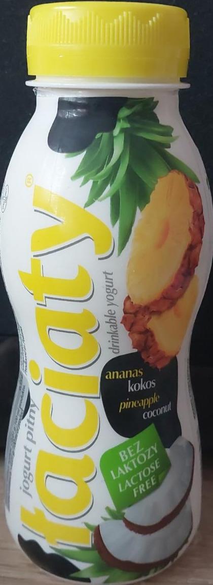 Zdjęcia - Jogurt pitny ananas kokos Łaciaty