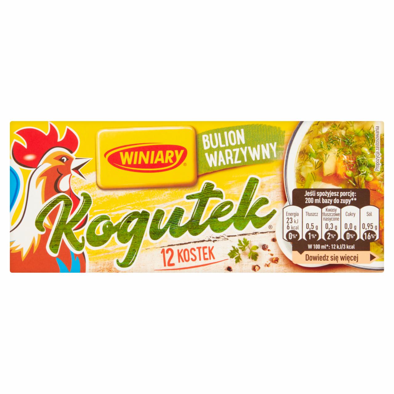 Zdjęcia - Winiary Kogutek Bulion warzywny 108 g (12 sztuk)