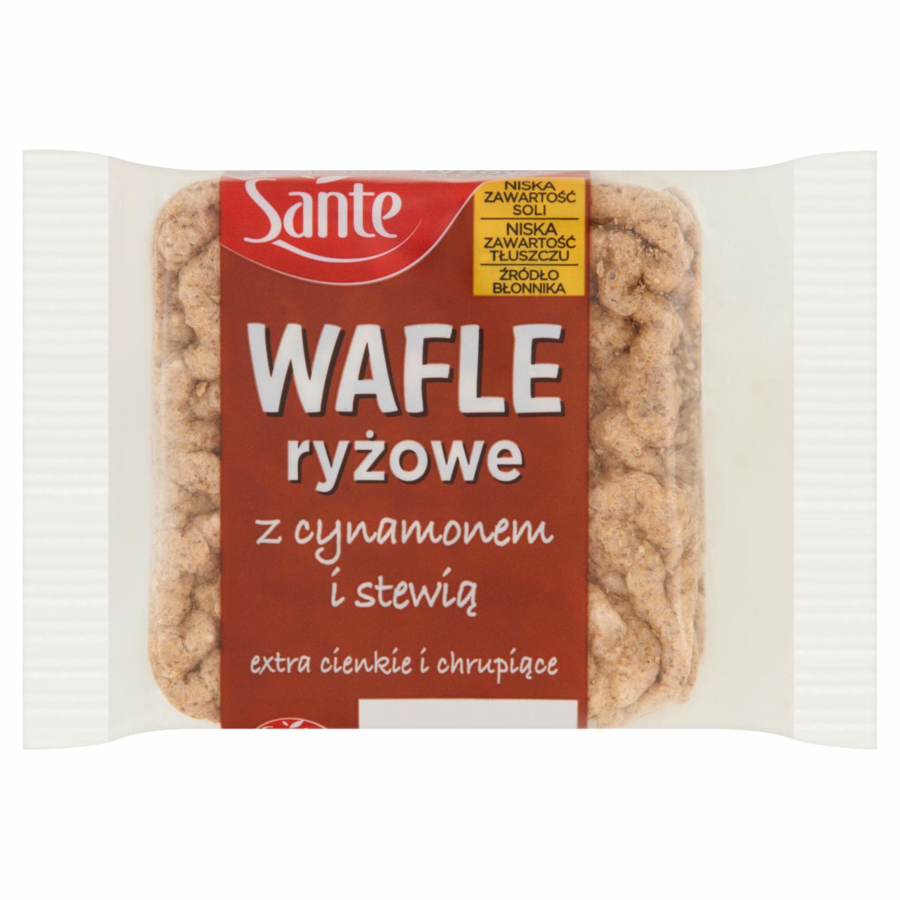 Zdjęcia - Sante Wafle ryżowe z cynamonem i stewią 20 g