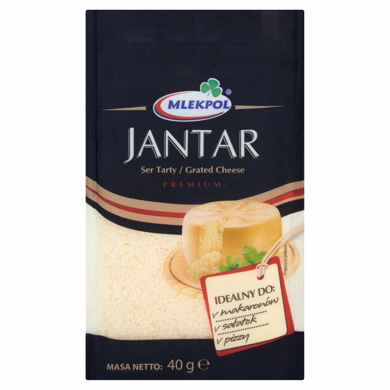 Zdjęcia - Mlekpol Ser Jantar tarty 40 g