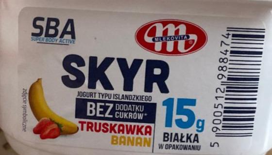 Zdjęcia - SKyr truskawka banan SBA Mlekovita