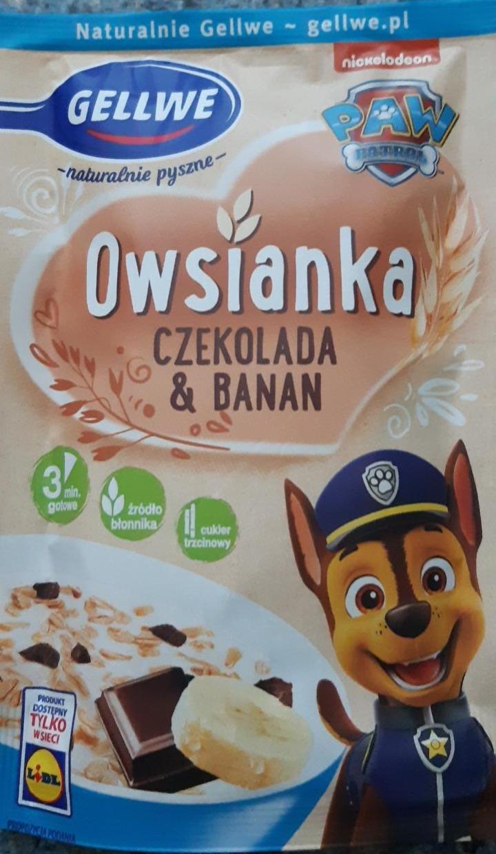 Zdjęcia - Gellwe Owsianka czekolada & banan 45 g