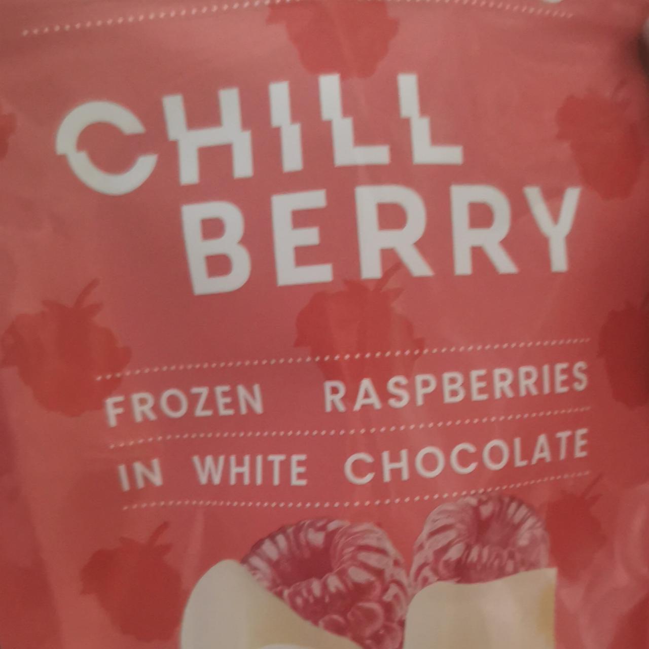 Zdjęcia - Frozen raspberries in white chocolate Chili berry