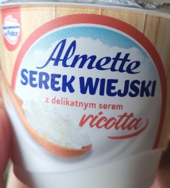 Zdjęcia - Serek wiejski z delikatnym serem ricotta Almette