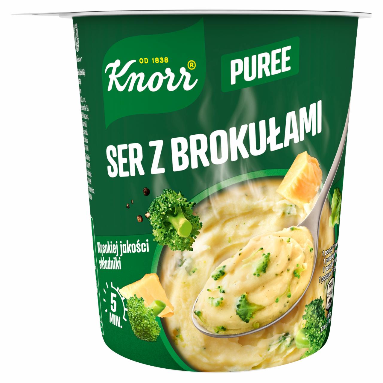 Zdjęcia - Knorr Puree ser z brokułami 50 g