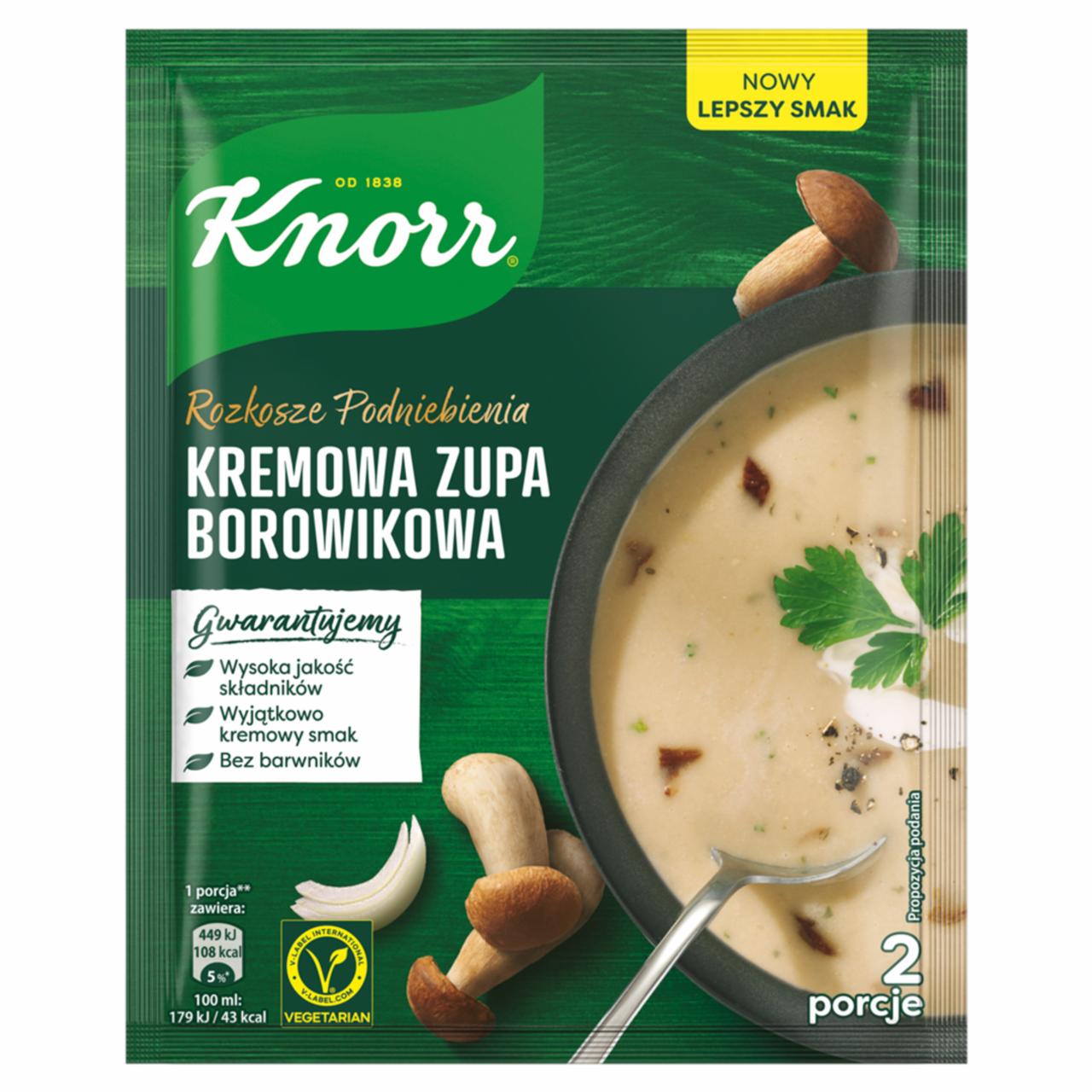 Zdjęcia - Knorr Rozkosze podniebienia Kremowa zupa borowikowa 48 g