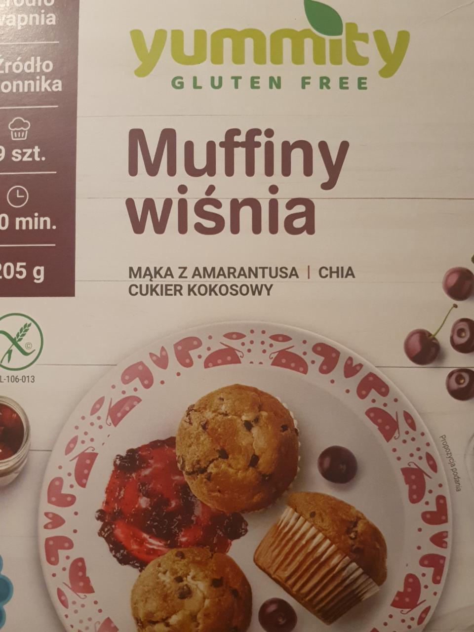 Zdjęcia - Yummity Muffiny wiśnia 205 g