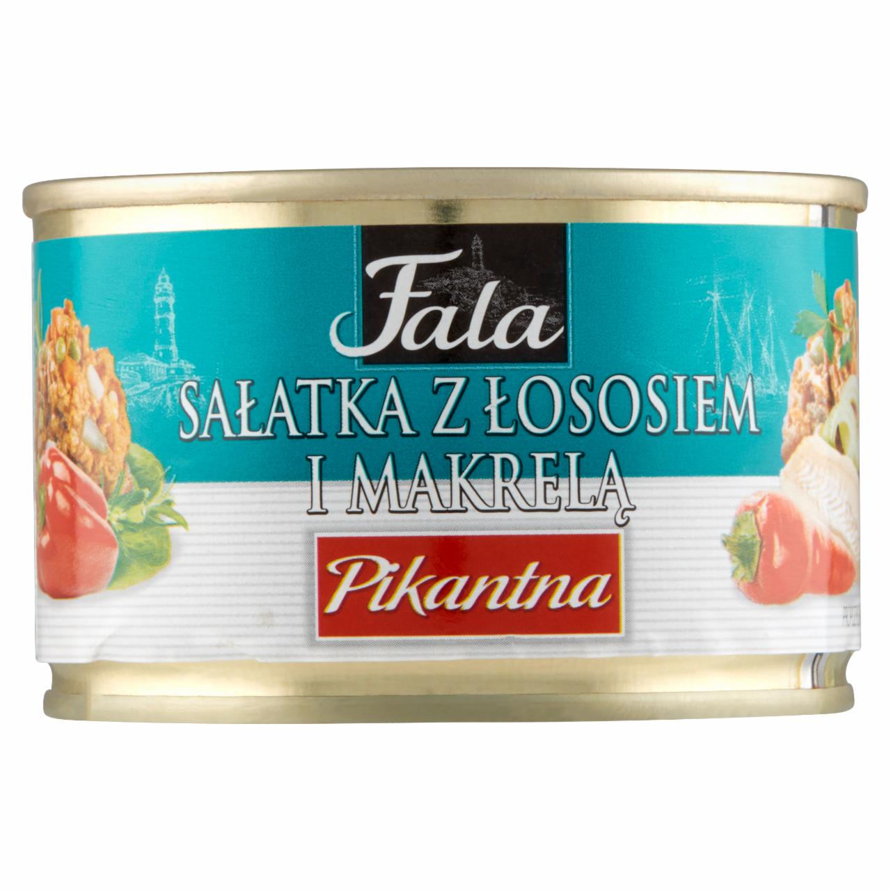 Zdjęcia - Fala Sałatka z łososiem i makrelą pikantna 170 g