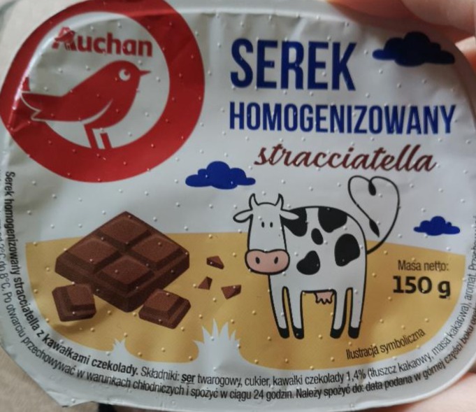 Zdjęcia - Serek homogenizowany stracciatella auchan