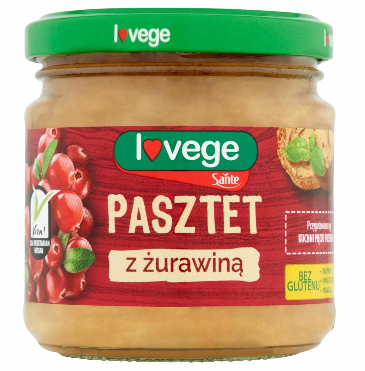 Zdjęcia - Pasztet z żurawiną I love vege