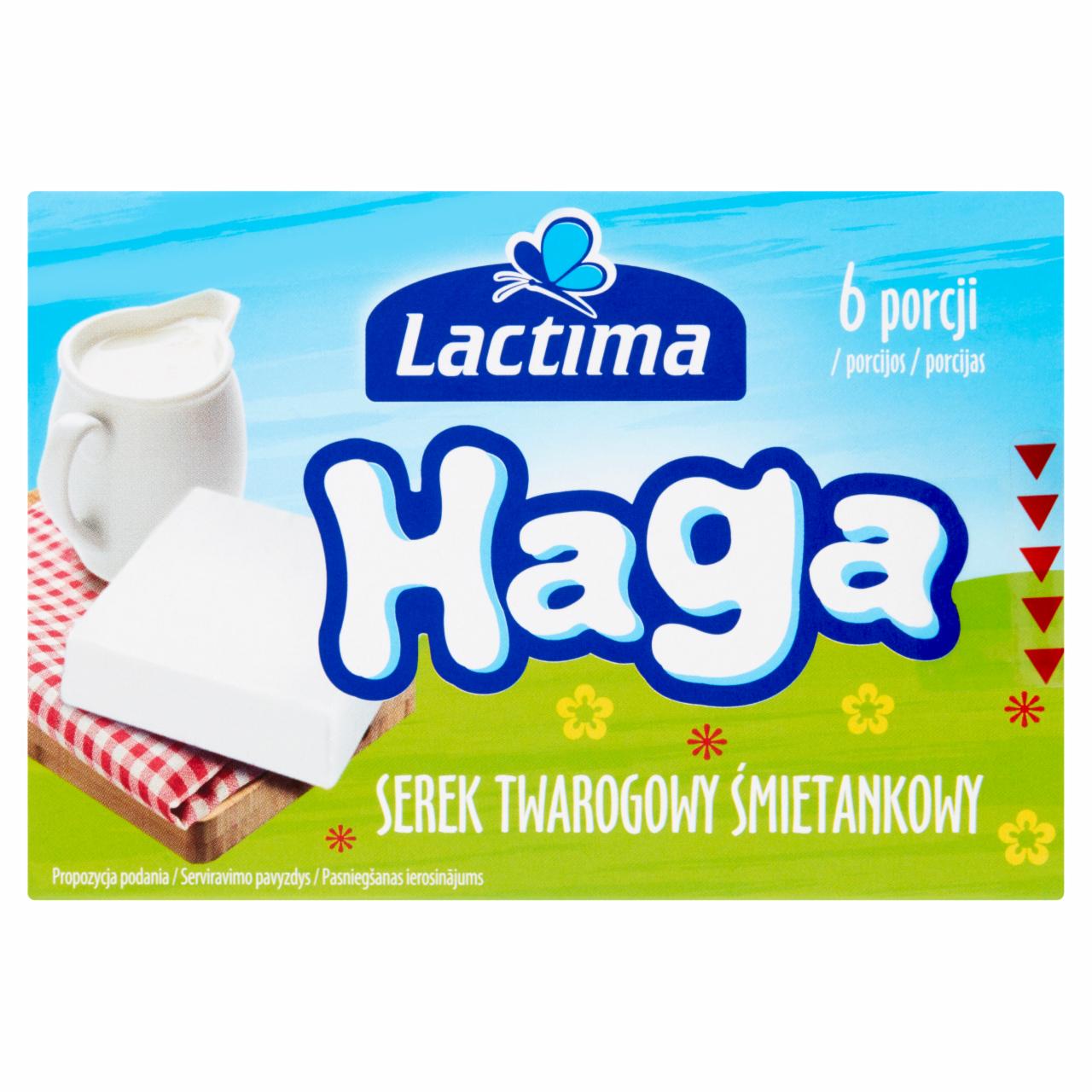 Zdjęcia - Haga Serek twarogowy śmietankowy Lactima