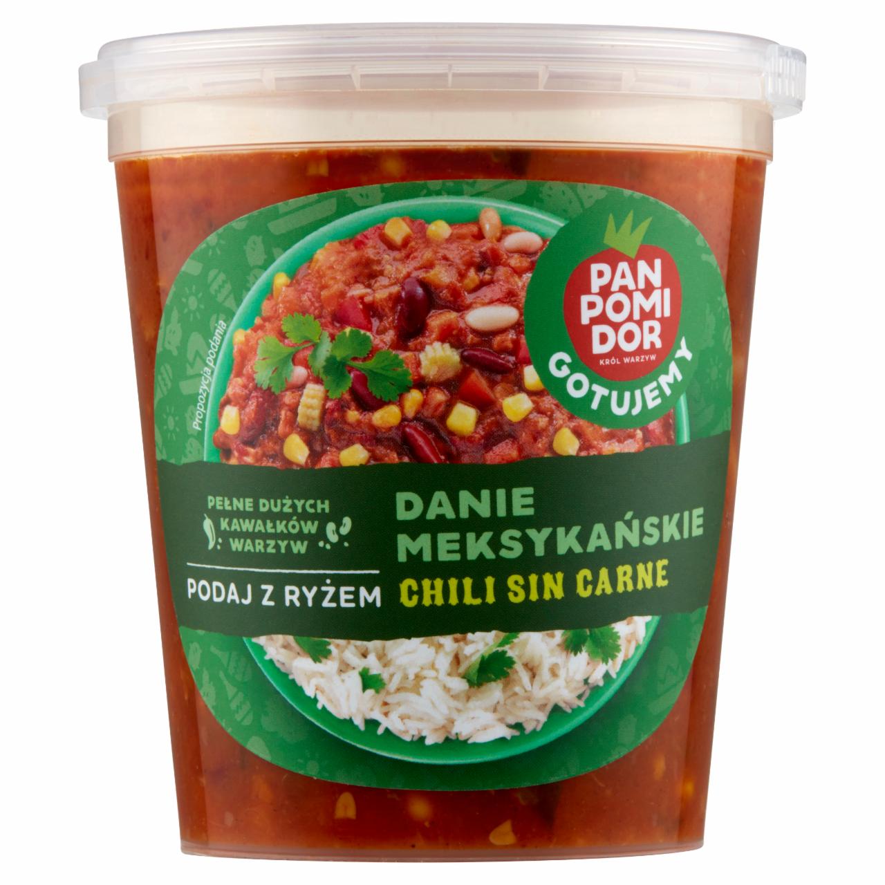 Zdjęcia - Pan Pomidor Danie meksykańskie Chili Sin Carne 380 g