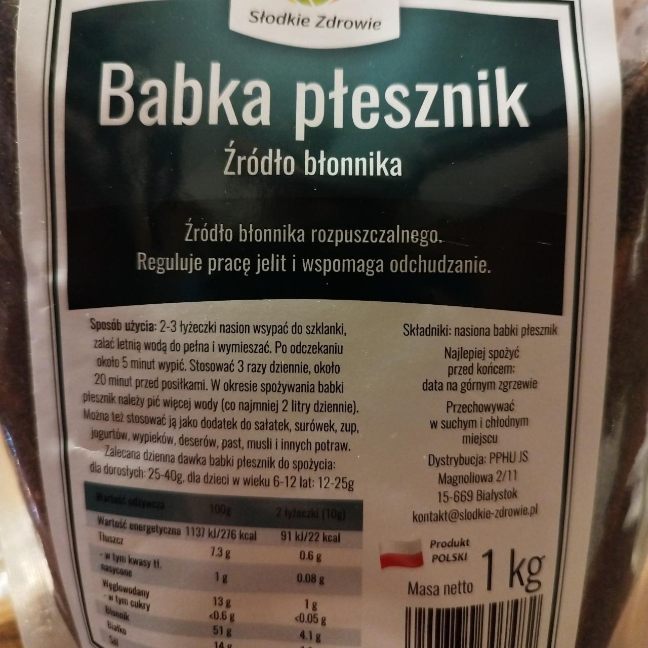 Zdjęcia - Babka płesznik błonnik Słodkie Zdrowie