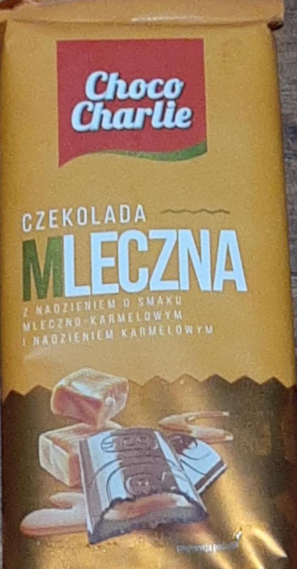 Zdjęcia - Czekolada mleczna z nadzieniem o smaku mleczno-karmelowym i nadzieniem karmelowym Choco Charlie