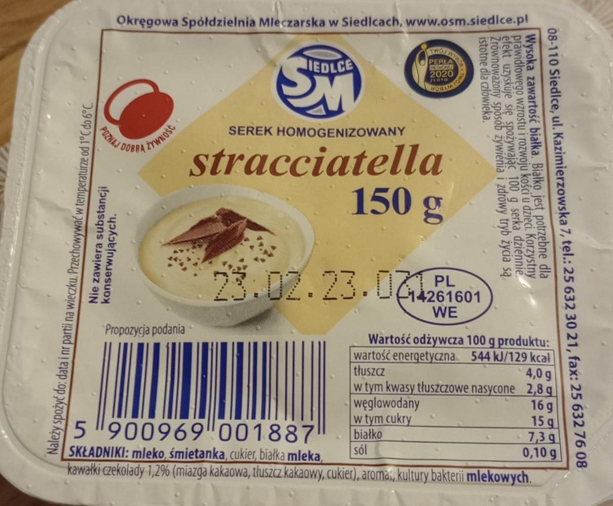 Zdjęcia - Serek homogenizowany stracciatella OSM Siedlce