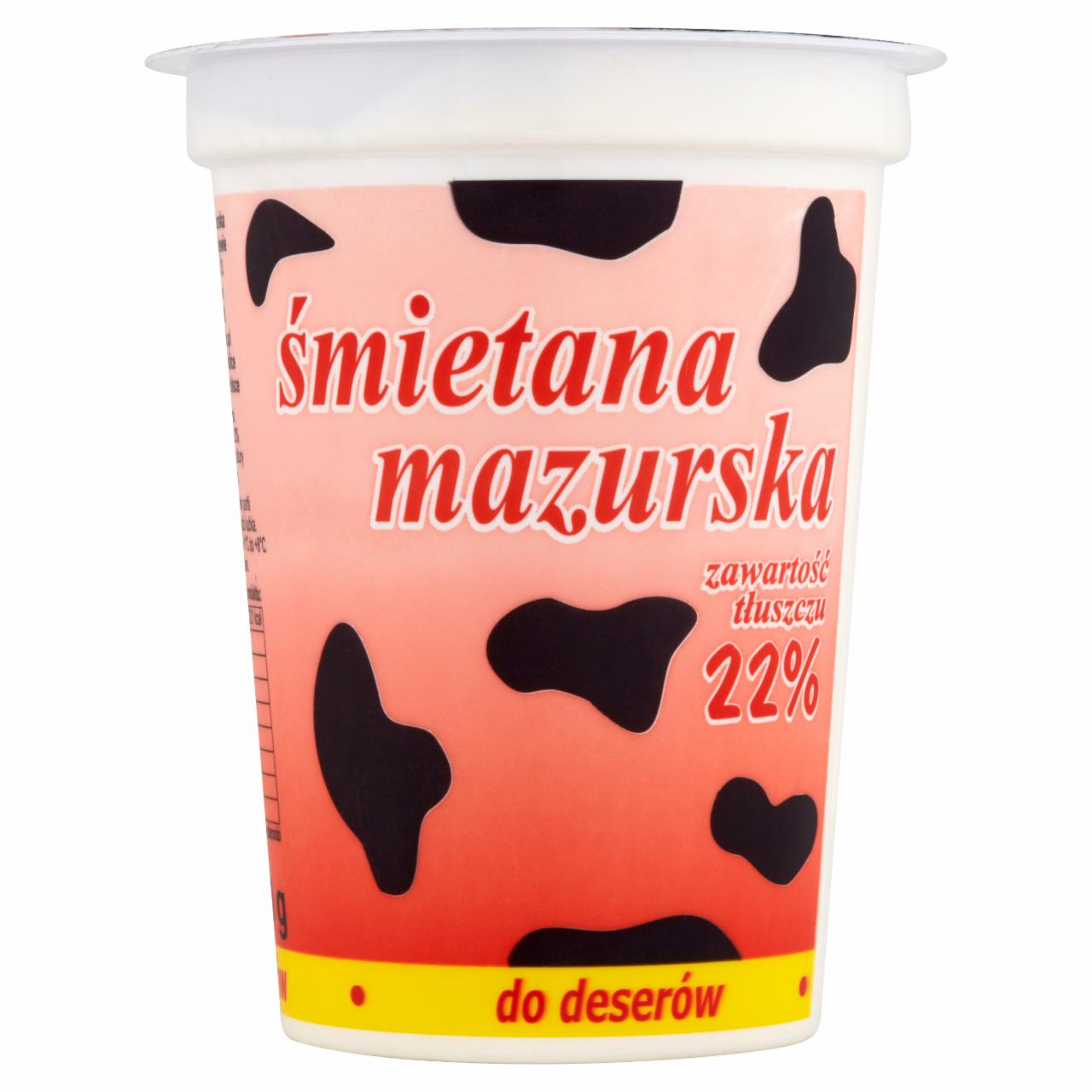 Zdjęcia - Mlekpol Śmietana mazurska 22% 400 g