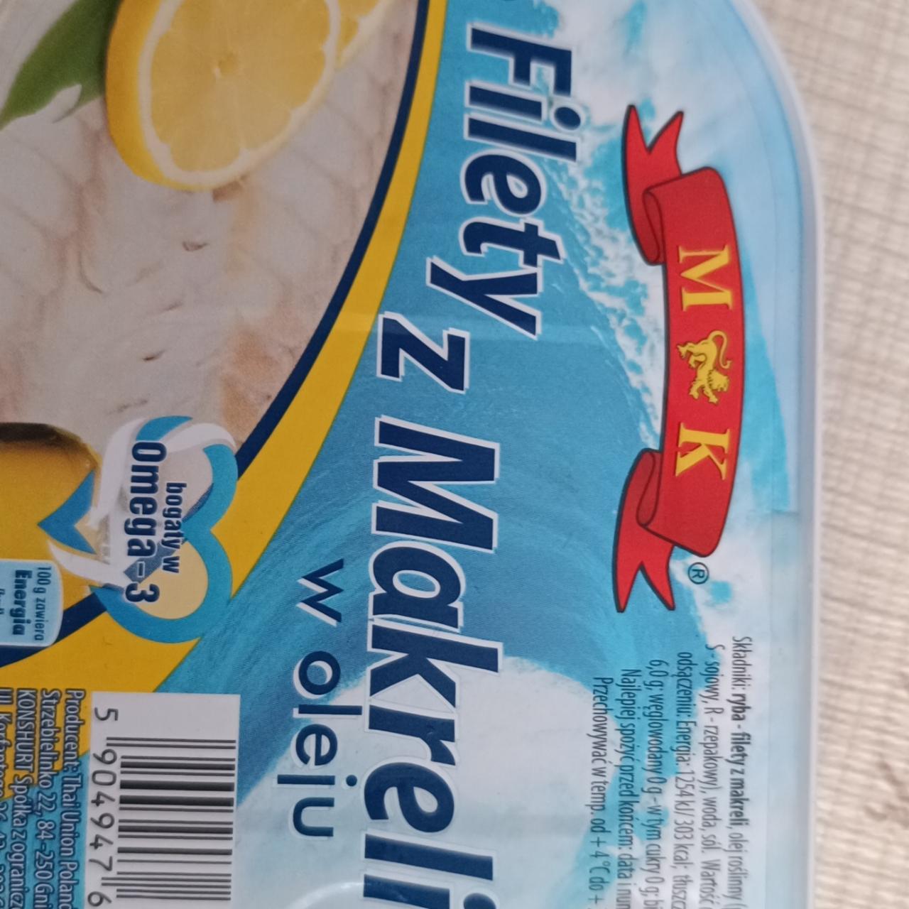 Zdjęcia - Filety z makreli w oleju MK