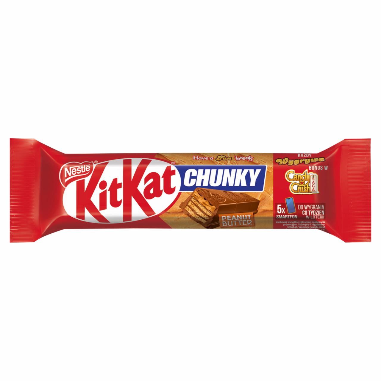 Zdjęcia - KitKat Chunky Peanut Butter Paluszek waflowy w mlecznej czekoladzie 42 g