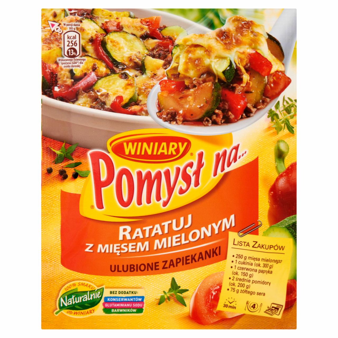 Zdjęcia - Winiary Pomysł na... Ratatuj z mięsem mielonym 43 g