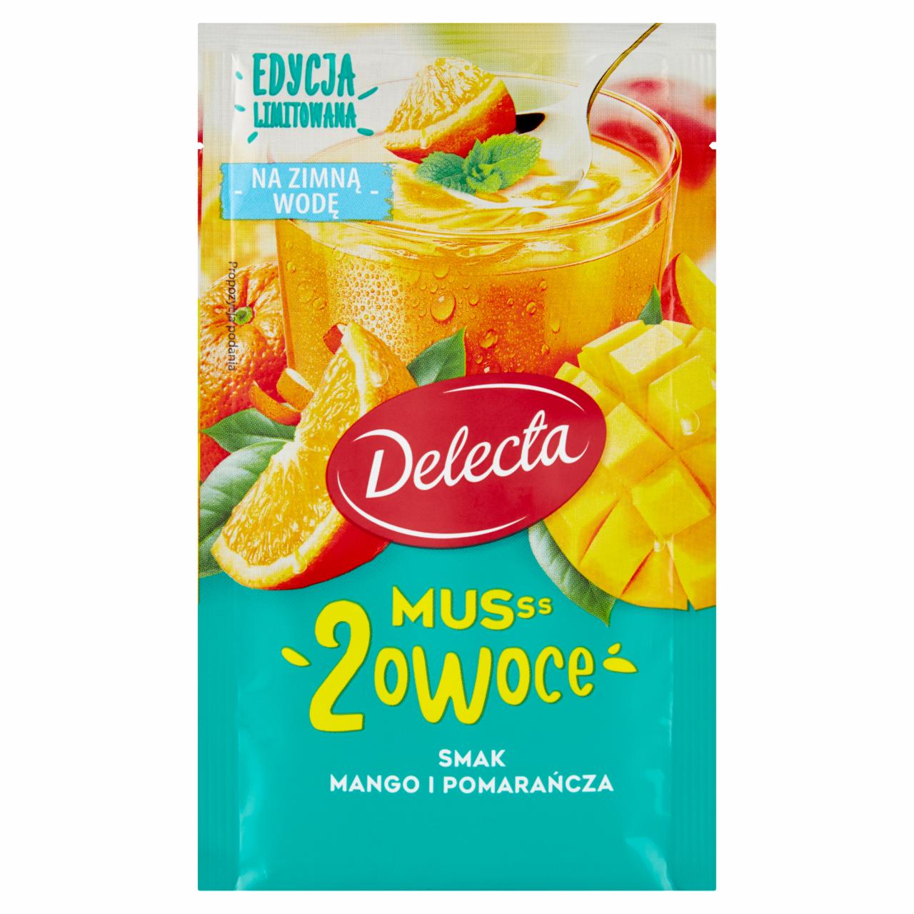 Zdjęcia - Delecta Musss 2 owoce smak mango i pomarańcza 32 g