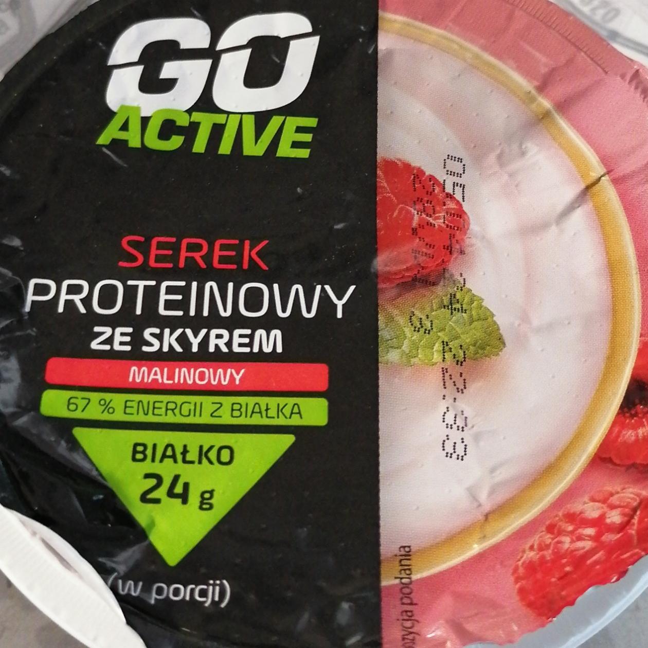 Zdjęcia - Serek proteinowy ze skyrem malinowy Go active