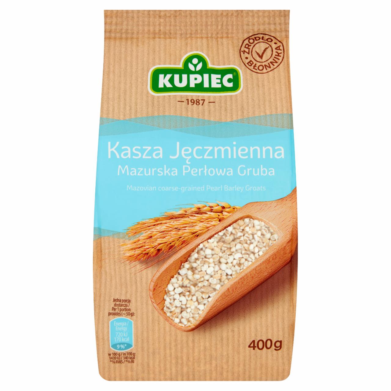 Zdjęcia - Kupiec Kasza jęczmienna mazurska perłowa gruba 400 g