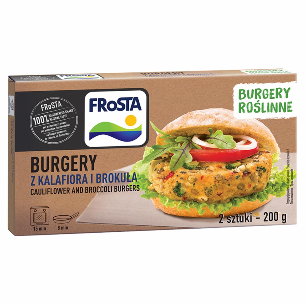 Zdjęcia - FRoSTA Burgery z kalafiora i brokuła 200 g (2 sztuki)