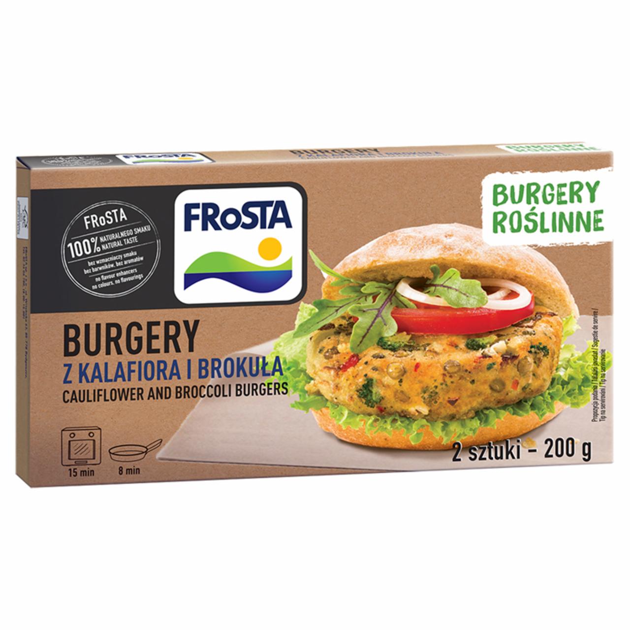 Zdjęcia - FRoSTA Burgery z kalafiora i brokuła 200 g (2 sztuki)