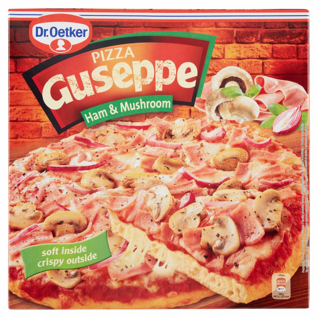 Zdjęcia - Dr. Oetker Guseppe Pizza z szynką i pieczarkami 850 g (2 x 425 g)