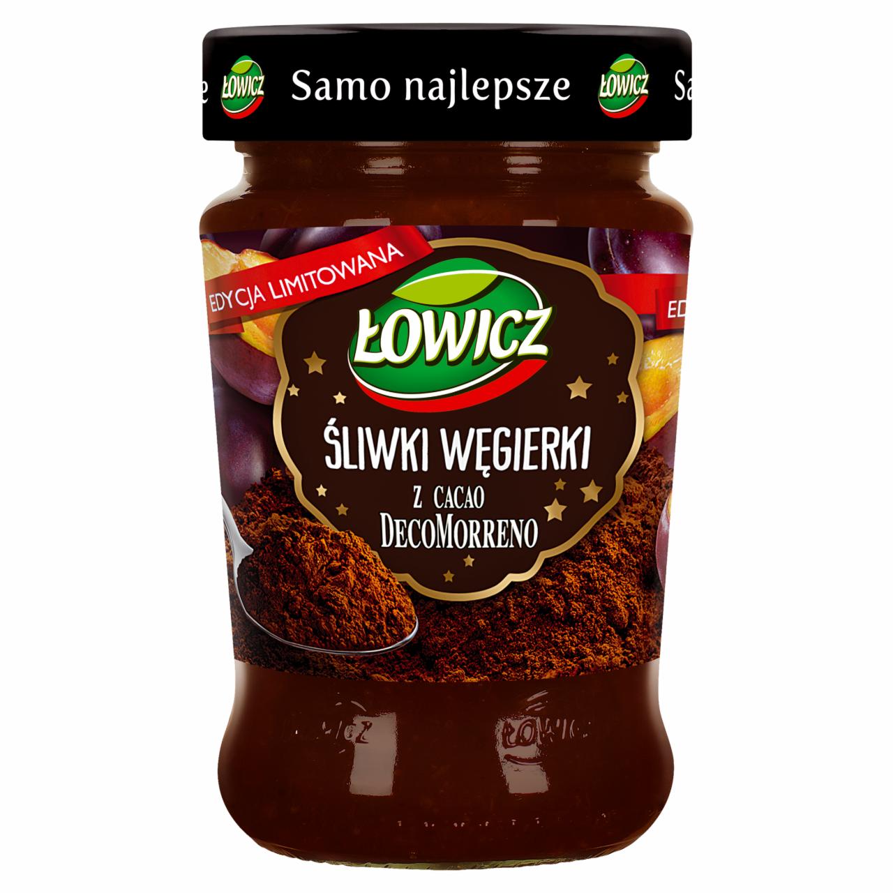 Zdjęcia - Łowicz Śliwki węgierki z Cacao DecoMorreno 290 g