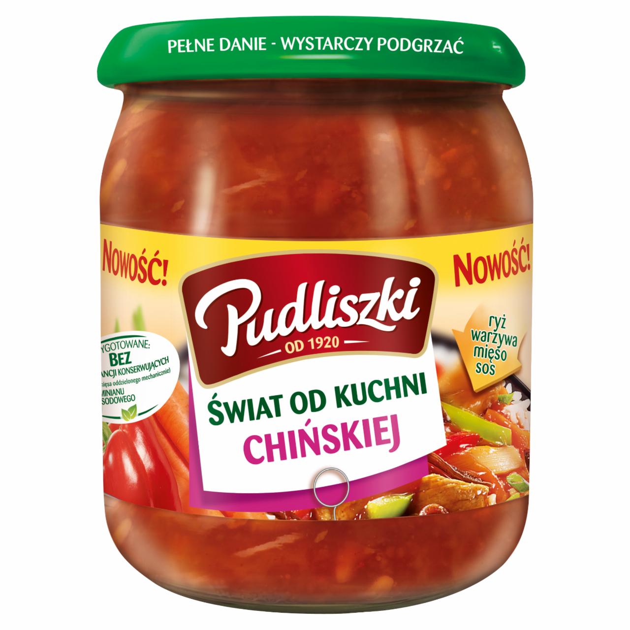 Zdjęcia - Pudliszki Świat od kuchni chińskiej Wieprzowina w sosie słodko-kwaśnym z ryżem 500 g