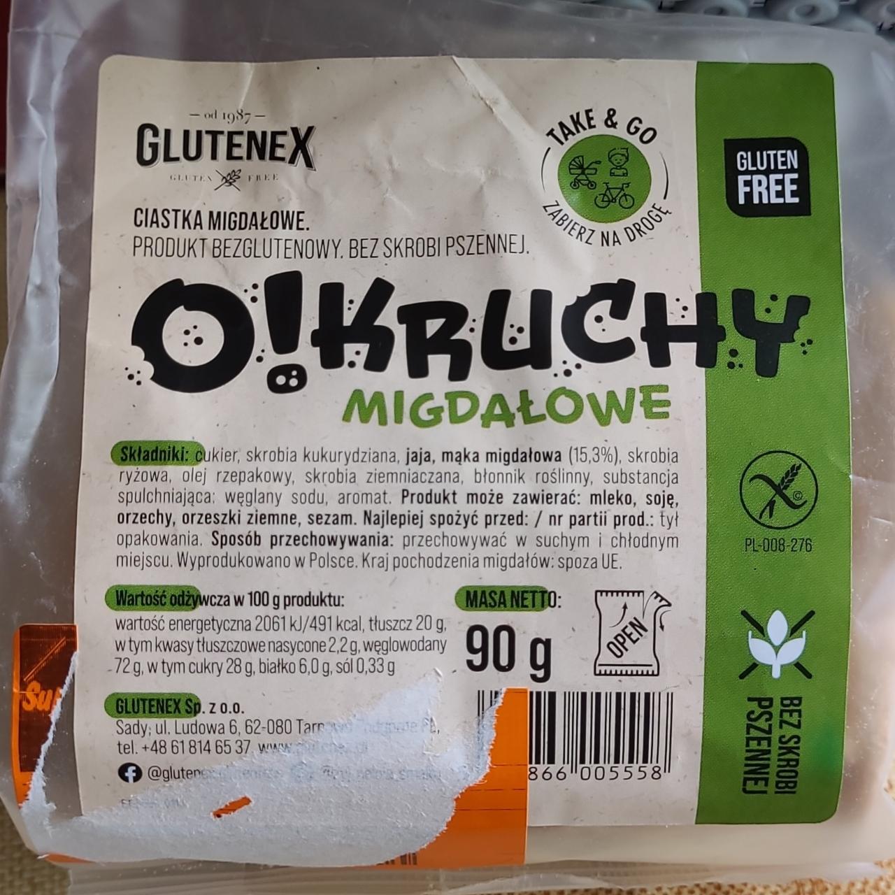 Zdjęcia - Ciastka migdałowe O!kruchy Glutenex