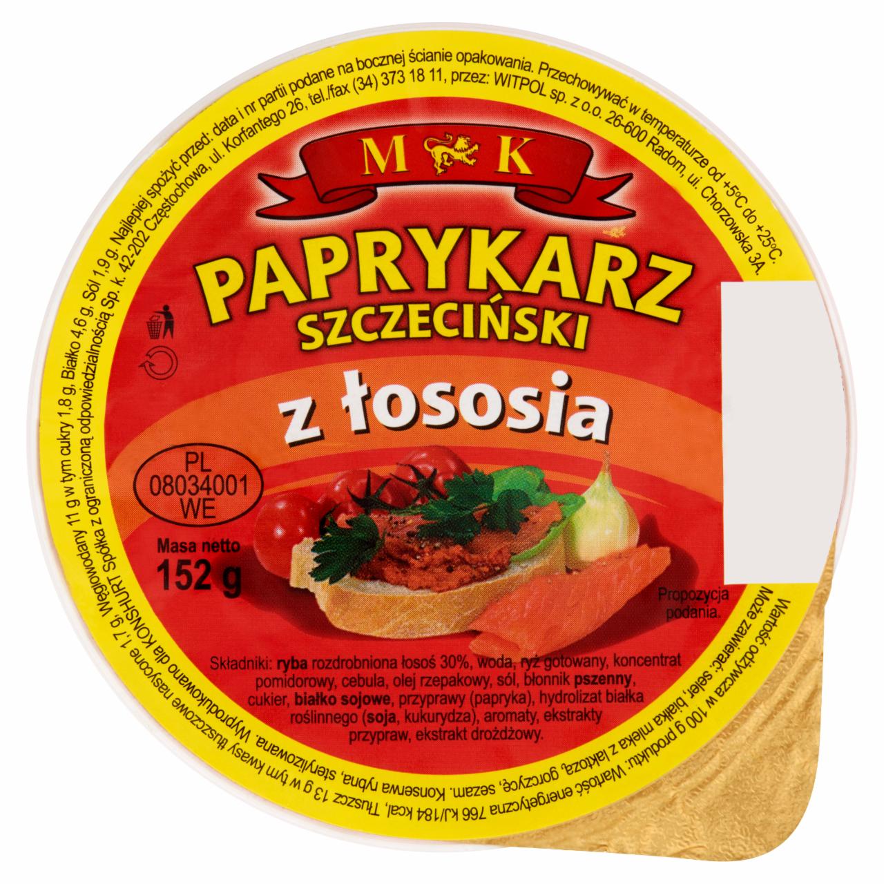 Zdjęcia - MK Paprykarz szczeciński z łososia 152 g