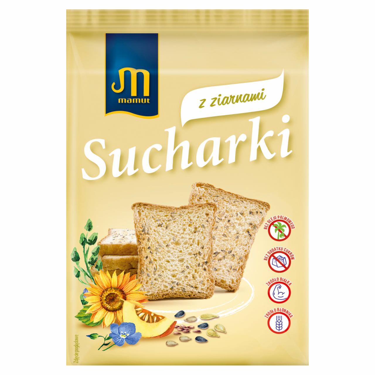 Zdjęcia - Mamut Sucharki z ziarnami 225 g