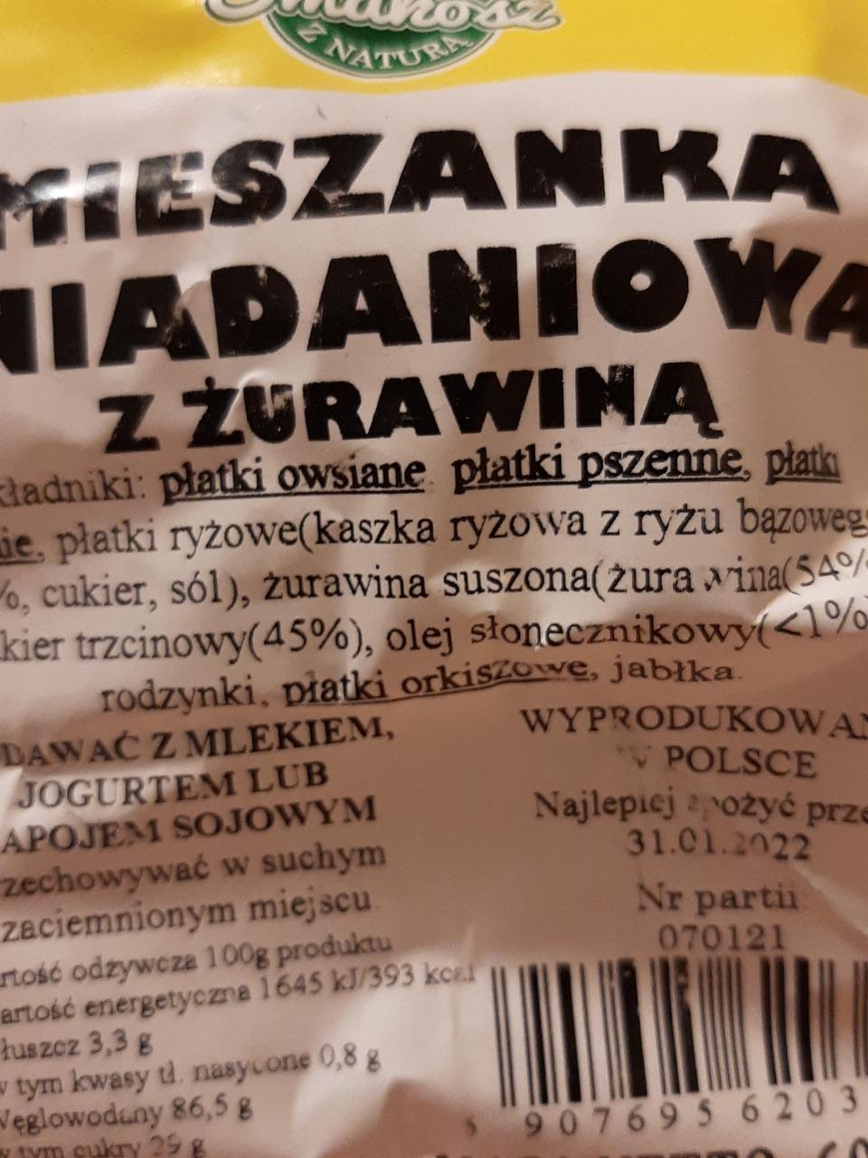 Zdjęcia - Mieszanka Śniadaniową z Żurawiną Smakosz