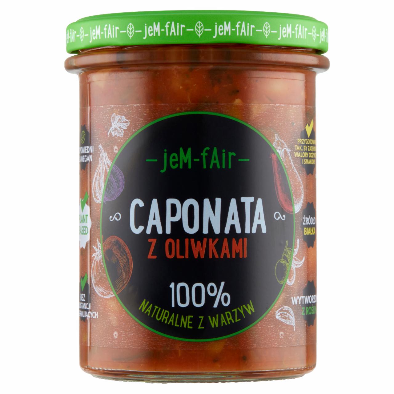 Zdjęcia - Jem Fair Caponata z oliwkami 380 g